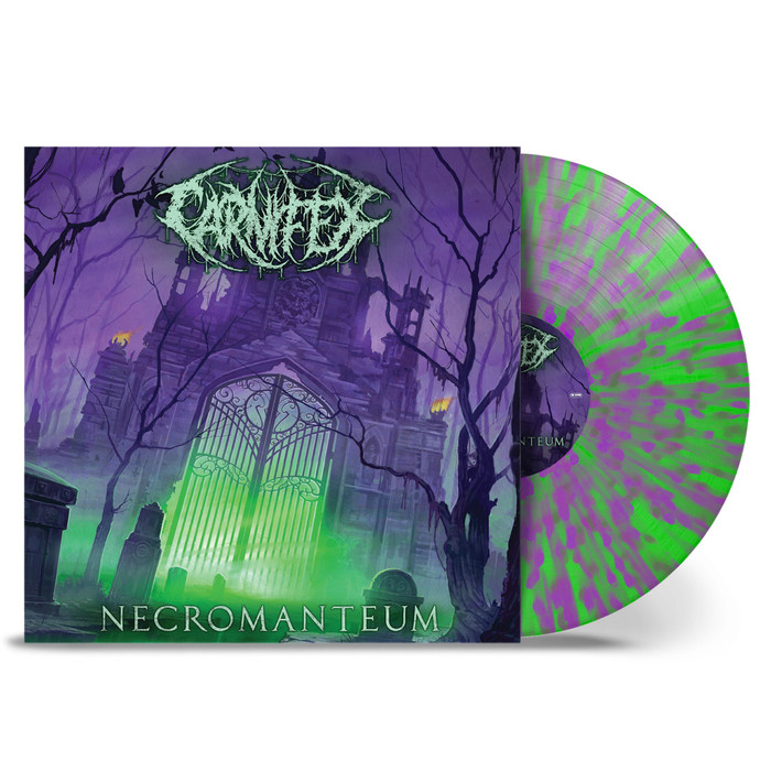 Carnifex 'Necromanteum' LP Neon Green Purple Splatter Vinyl
