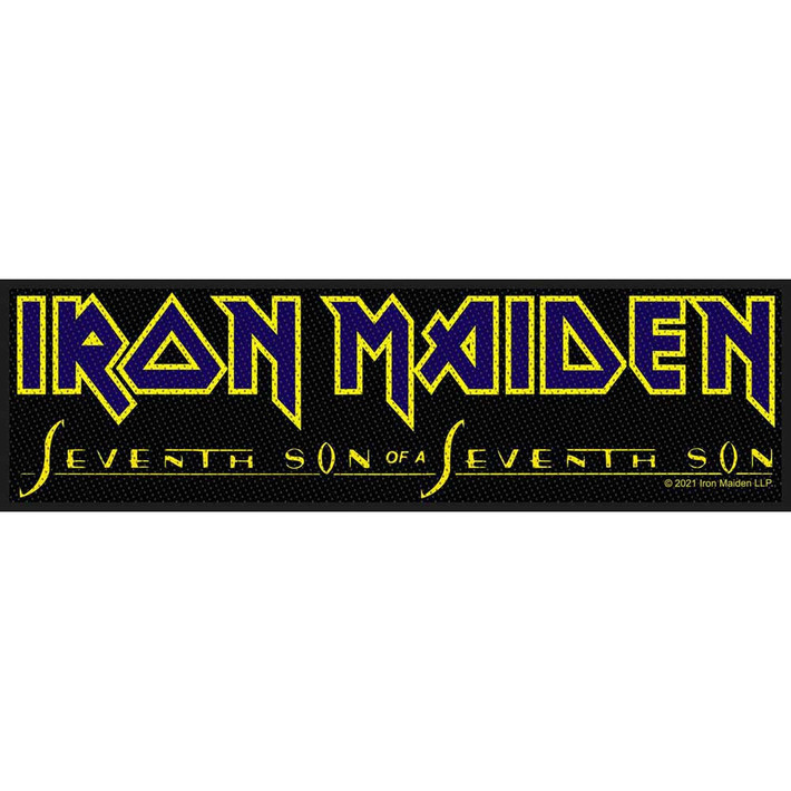 Iron Maiden 'Seventh Son Logo' Strip Patch | Eyesore Merch