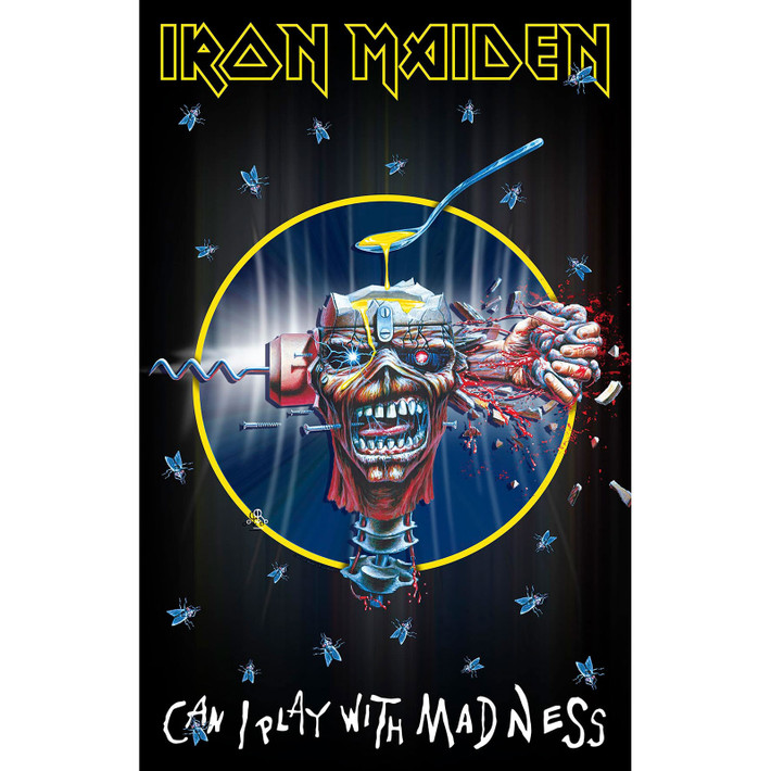 Iron Maiden 'Can I Play With Madness' Textile Poster