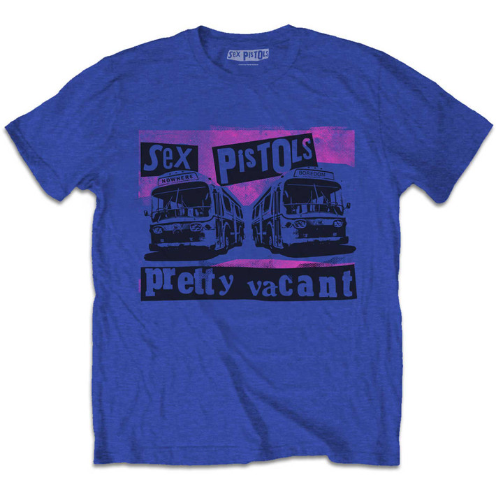 Sex Pistols 'Pretty Vacant Coaches' (Blue) Kids T-Shirt