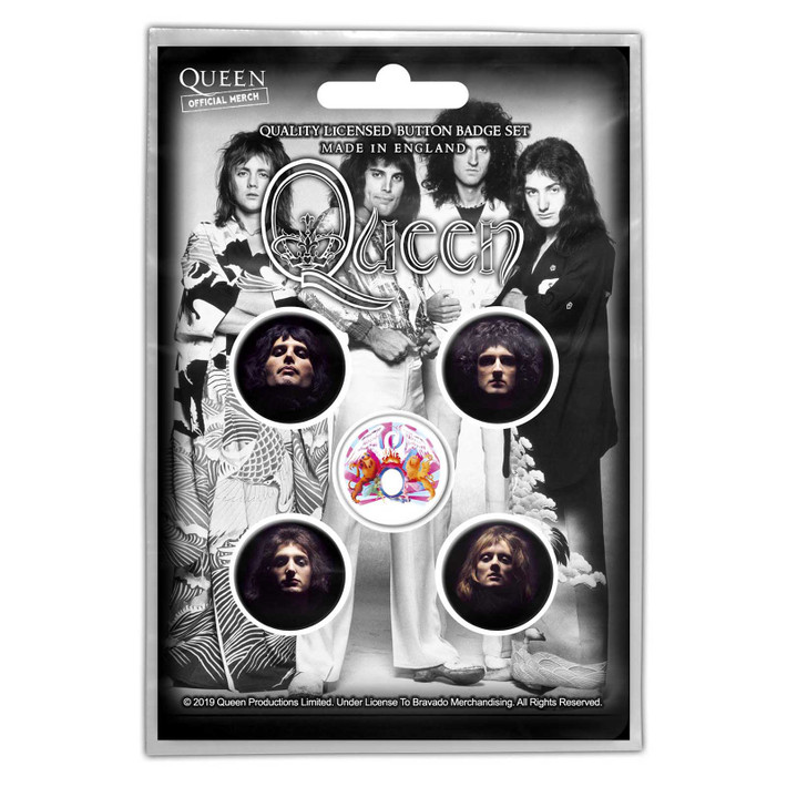 Queen 'Faces' Button Badge Pack