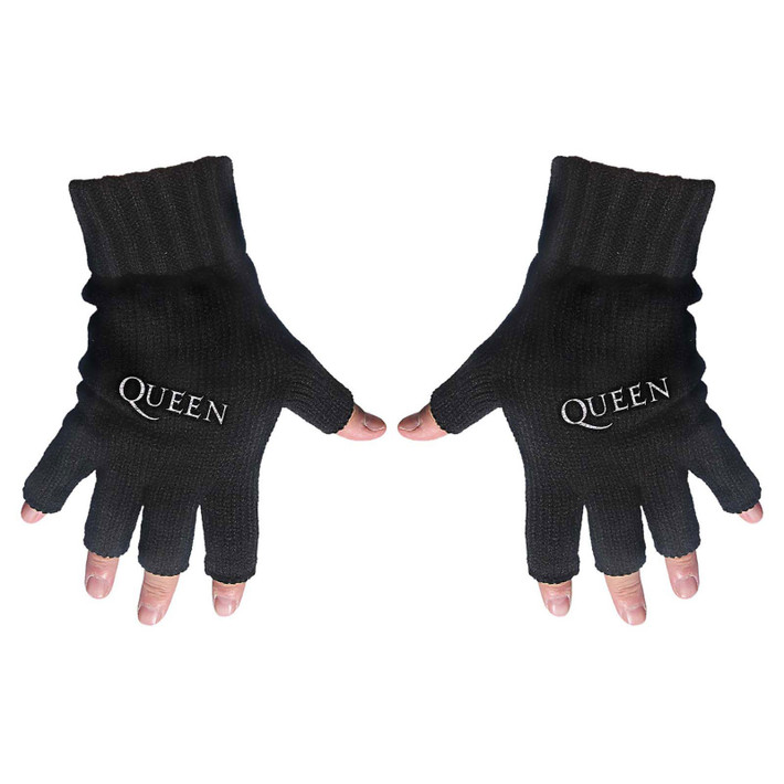 Queen 'Logo' Fingerless Gloves