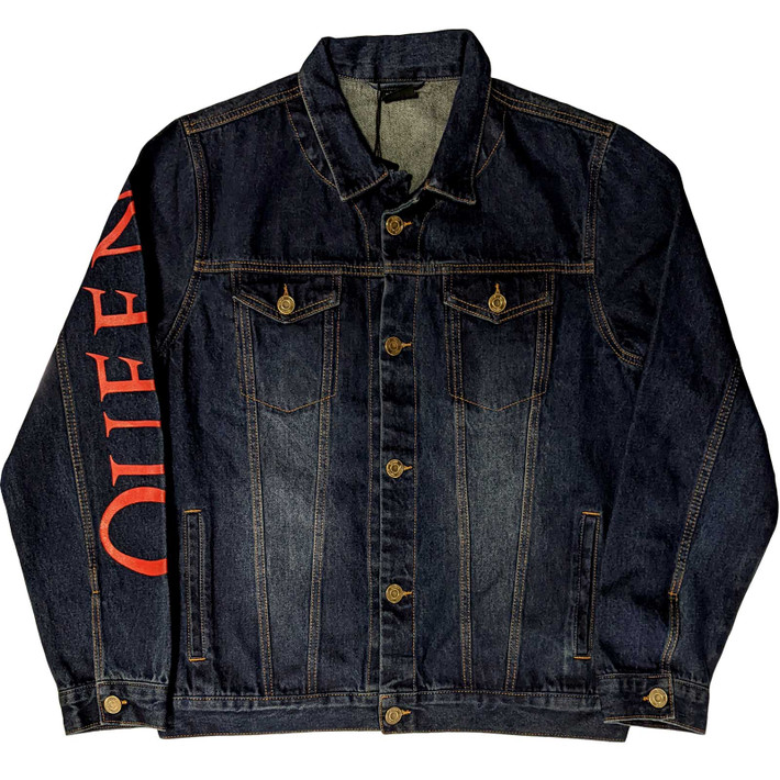 Queen 'White Crest' (Blue) Denim Jacket