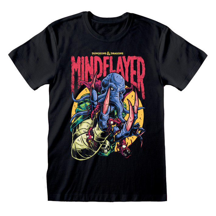 Dungeons And Dragons 'Mindflayer Colour Pop' (Black) T-Shirt