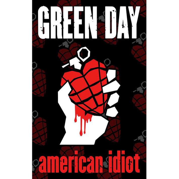 Green Day 'American Idiot' Textile Poster
