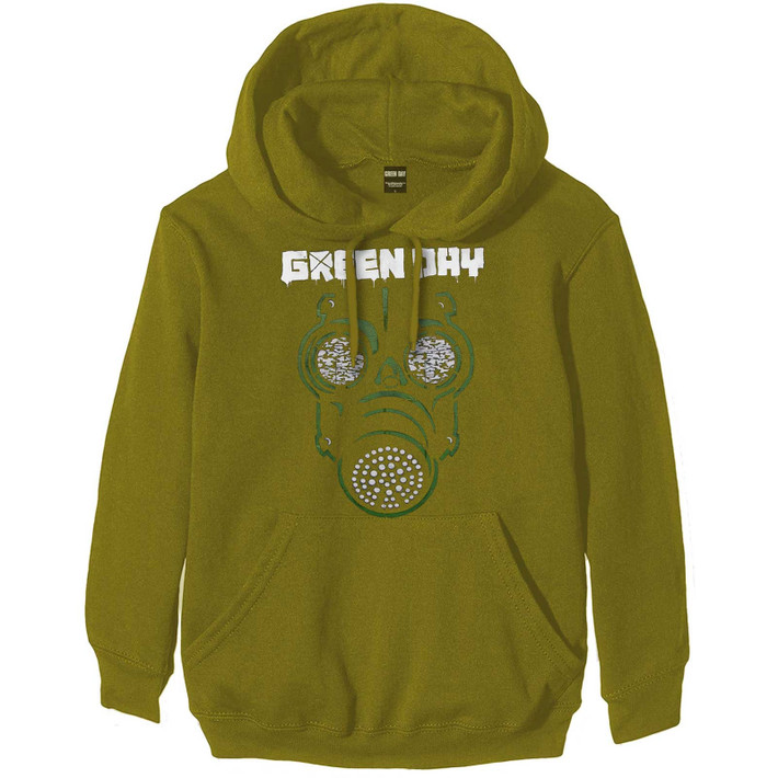 Green Day 'Green Mask' (Green) Pull Over Hoodie