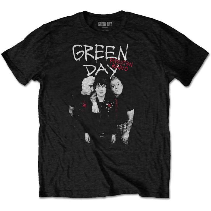 Green Day 'Red Hot' (Black) T-Shirt
