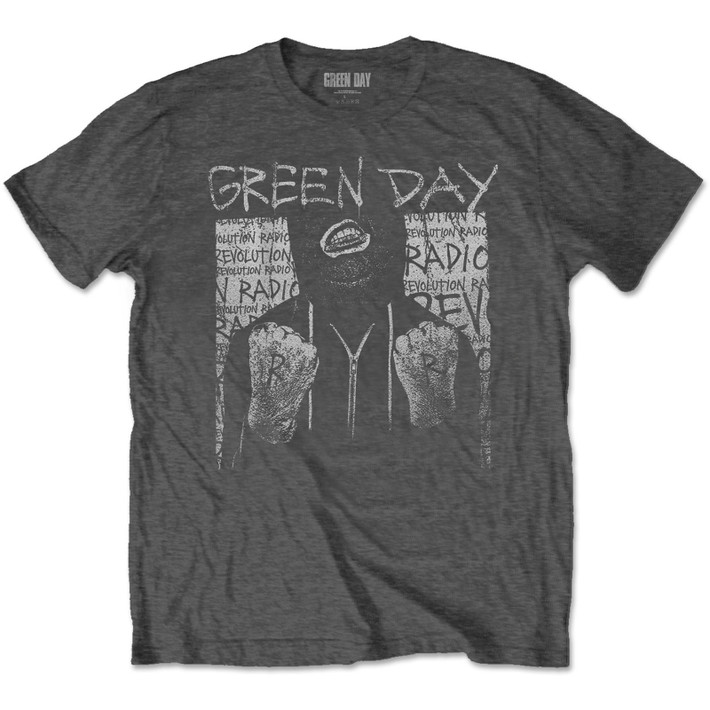 Green Day 'Ski Mask' (Grey) T-Shirt