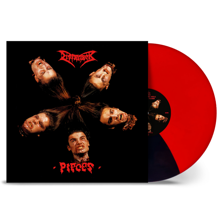 Dismember 'Pieces' LP Red Black Split Vinyl