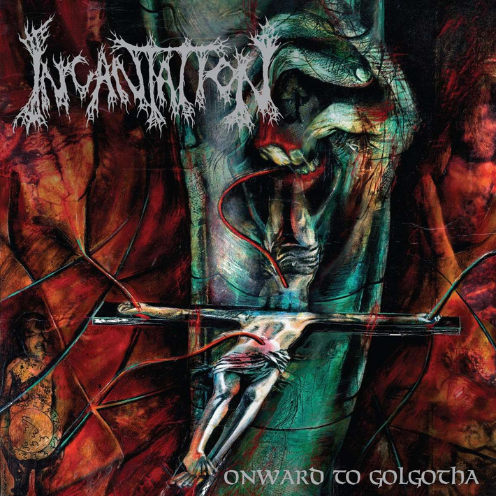 Incantation 'Onward To Golgotha' LP Clear Green Vinyl
