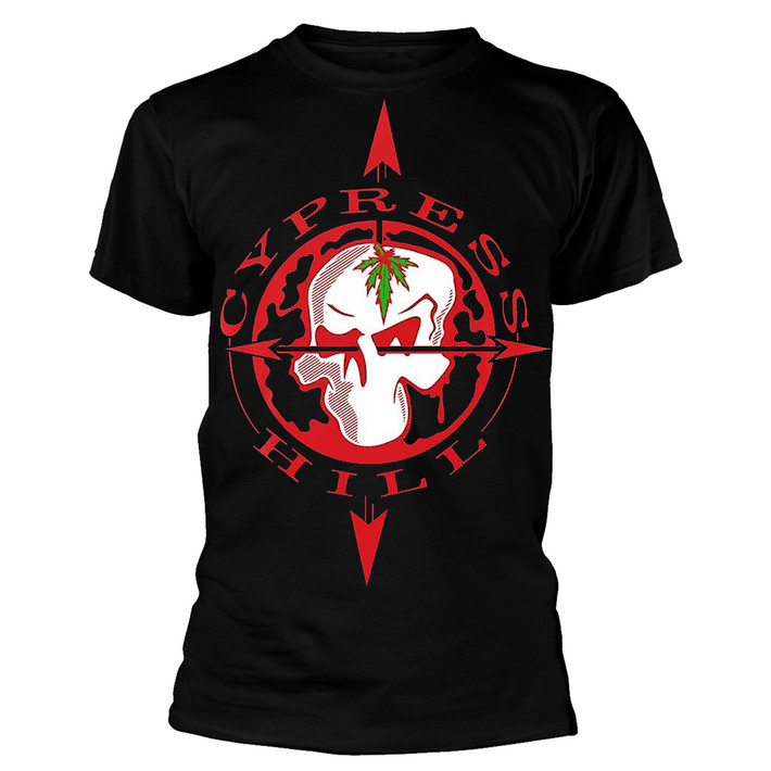 Cypress Hill 'Skull Compass' (Black) T-Shirt