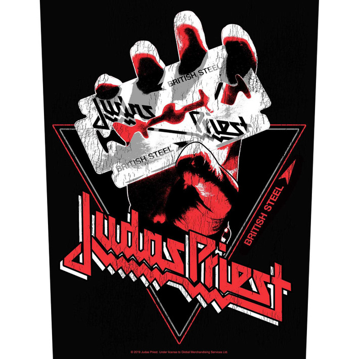 Judas Priest 'British Steel Vintage' (Black) Back Patch