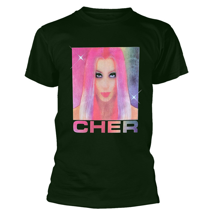 Cher 'Pink Hair' (Green) T-Shirt