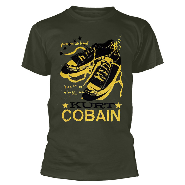 Kurt Cobain 'Converse' (Green) T-Shirt