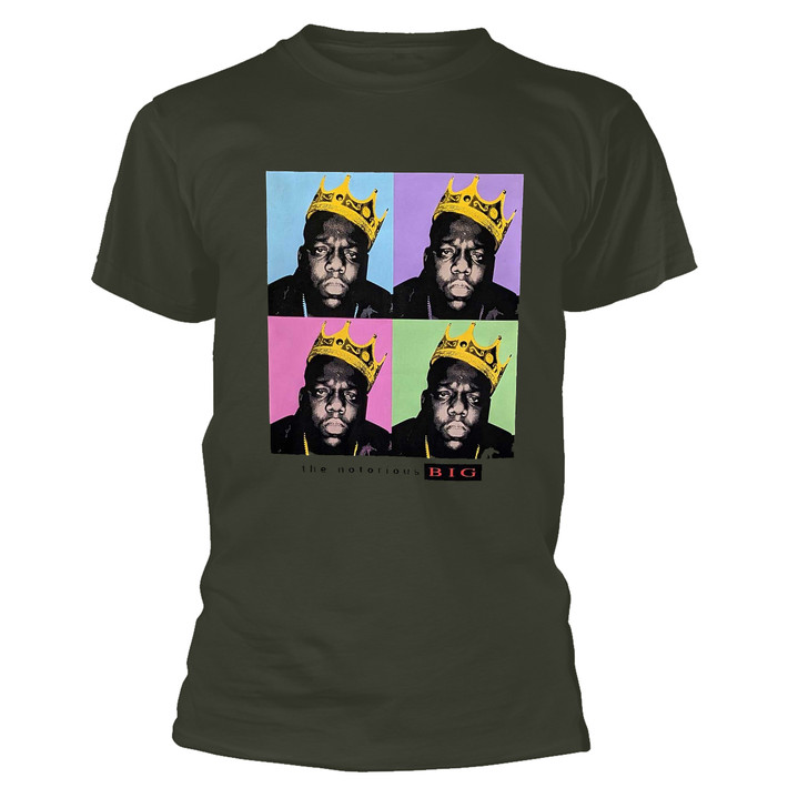 The Notorious B.I.G 'Crown Pop Art' (Green) T-Shirt