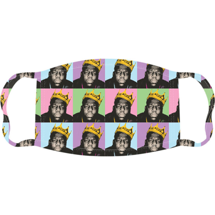The Notorious B.I.G 'Crown Repeat' (Multicolour) Face Mask