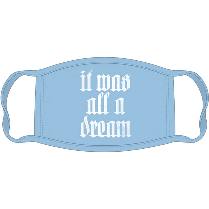 Notorious B.I.G 'All A Dream' (Light Blue) Face Mask