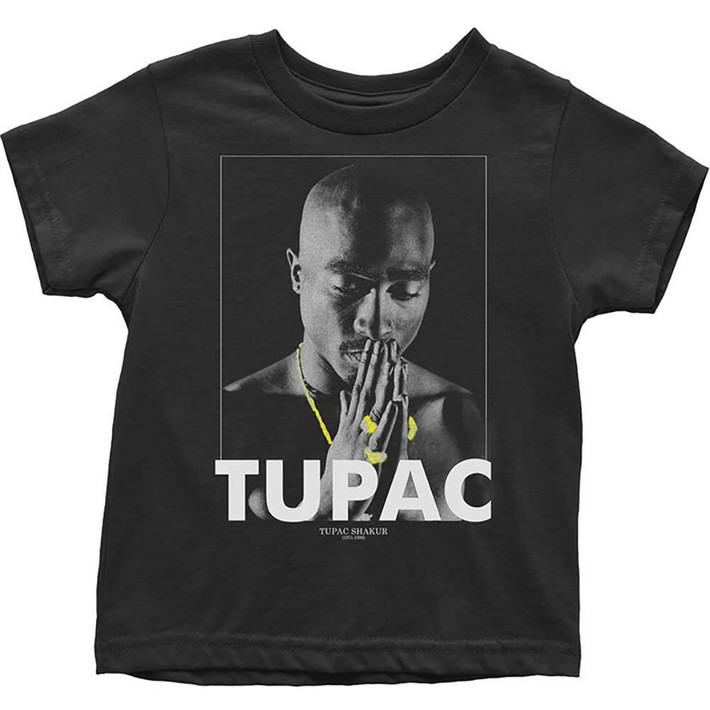 Tupac 'Praying' (Black) Toddlers T-Shirt