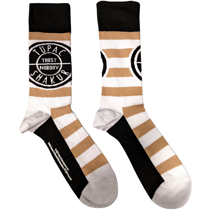Tupac 'Trust Nobody' (Multicoloured) Socks (One Size = UK 7-11)