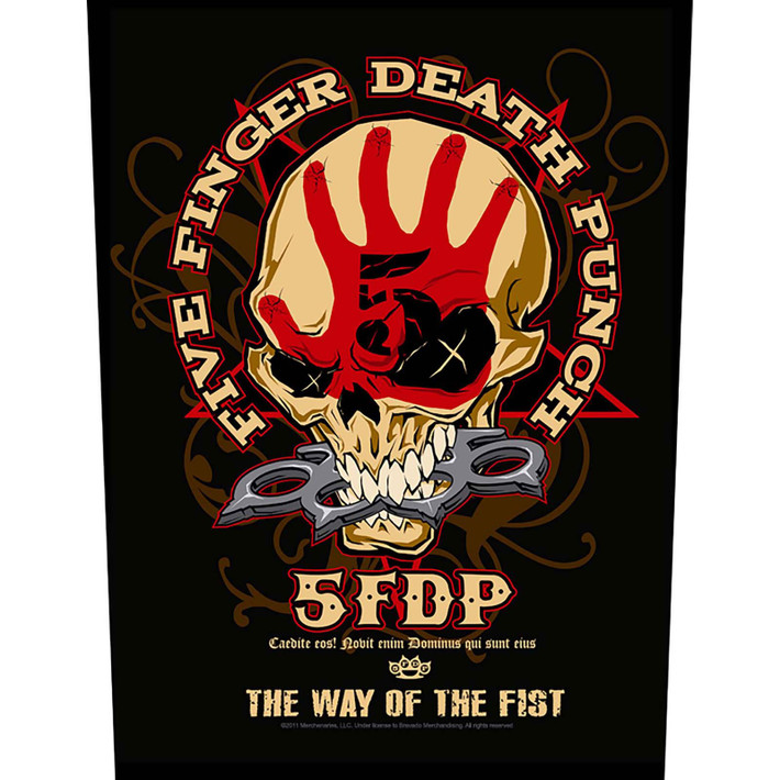 Five Finger Death Punch 'Way Of The Fist' (Black) Back Patch