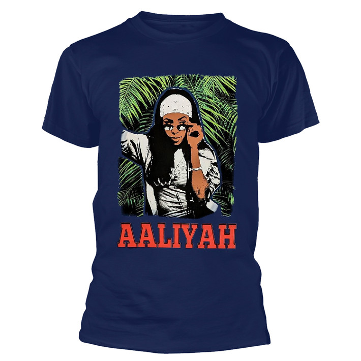 Aaliyah 'Foliage' (Blue) T-Shirt