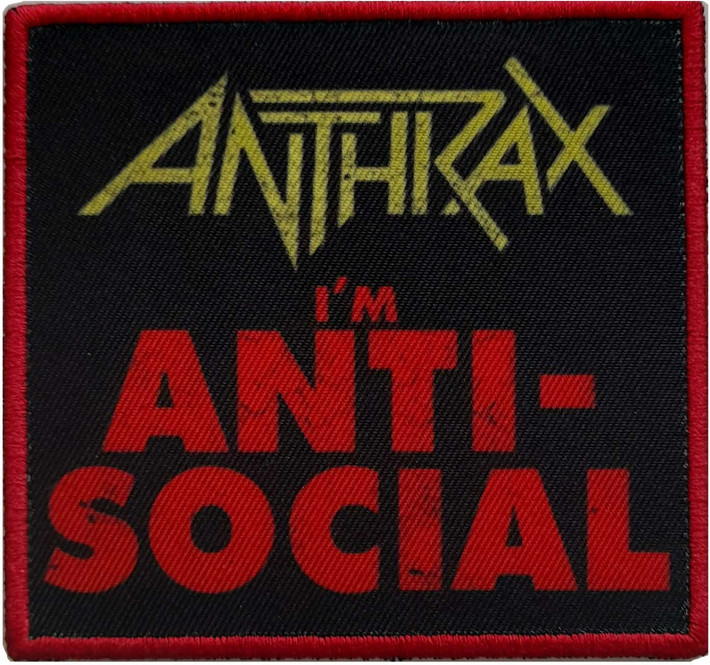 Anthrax 'Anti-Social' (Iron On) Patch