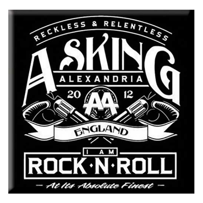 Asking Alexandria 'Rock n' Roll' Fridge Magnet