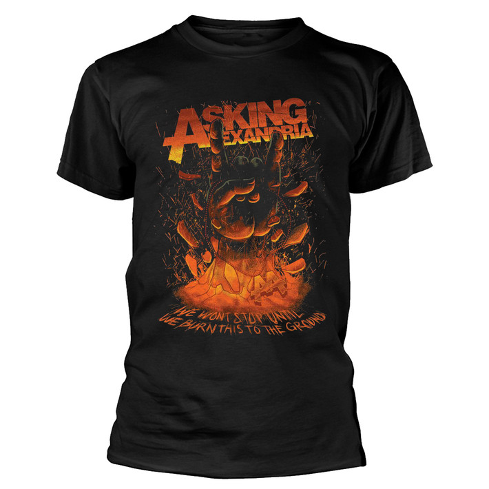 Asking Alexandria 'Metal Hand' (Packaged Black) T-Shirt