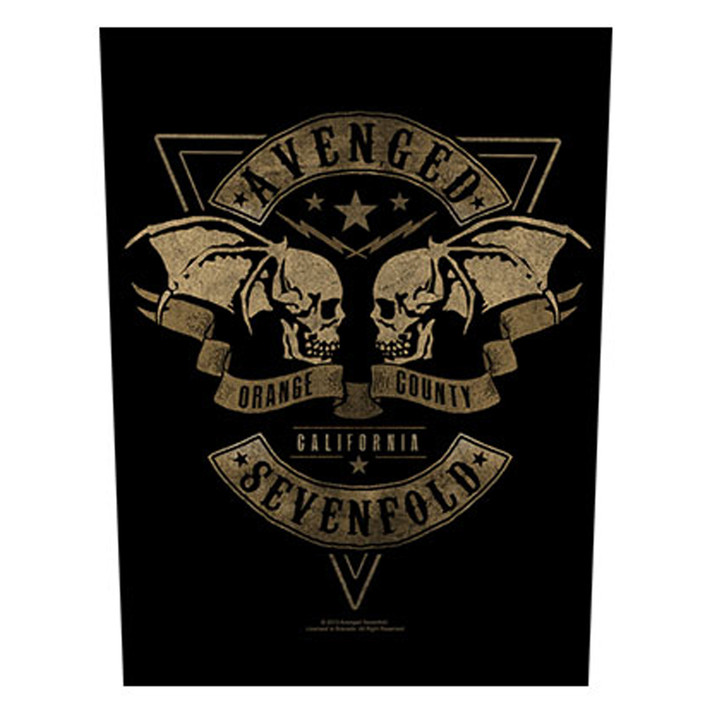 Avenged Sevenfold 'Orange County' (Black) Back Patch