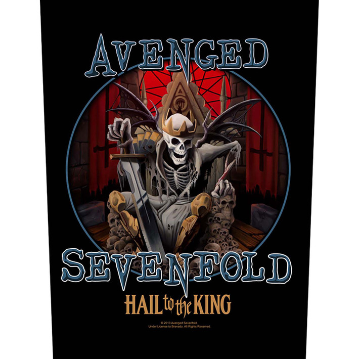 Avenged Sevenfold 'Hail To The King' (Black) Back Patch
