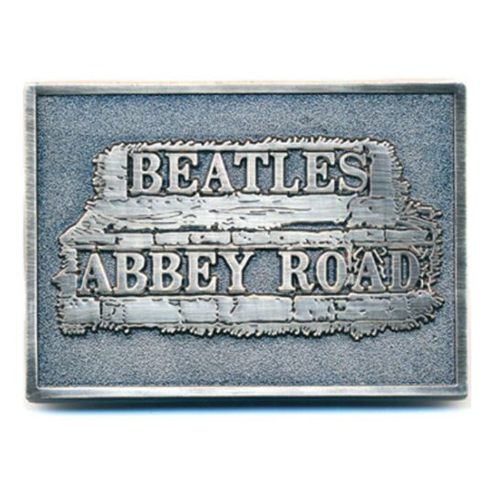 The Beatles 'Abbey Road Sign' (Blue) Belt Buckle