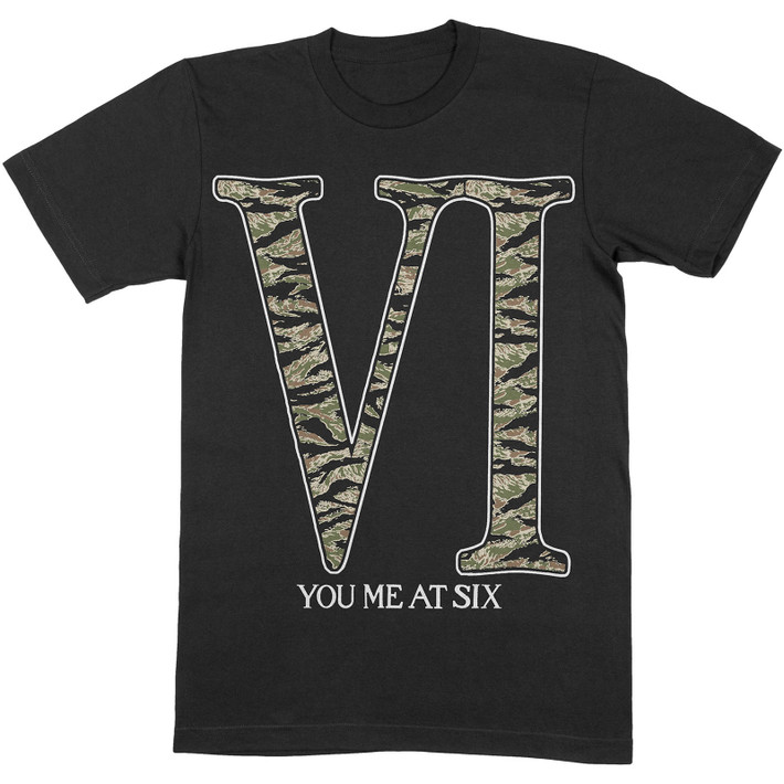 You Me At Six 'Camo VI' (Black) T-Shirt