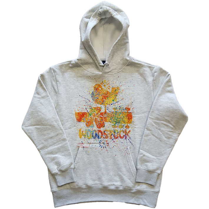 Woodstock 'Splatter' (Off-White) Pull Over Hoodie