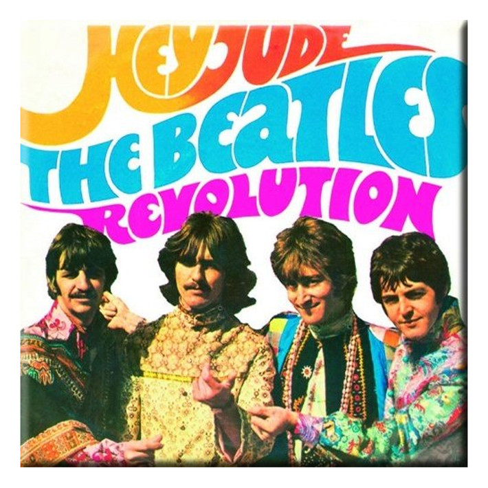 The Beatles 'Hey Jude/Revolution' Fridge Magnet