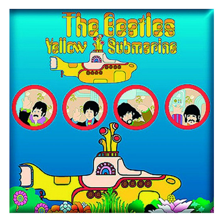 The Beatles 'Yellow Submarine Portholes' Fridge Magnet