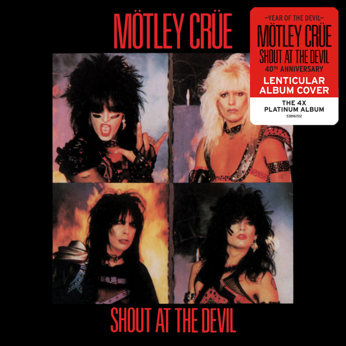 Motley Crue 'Shout At The Devil' (40th Anniversary) CD Lenticular Cover