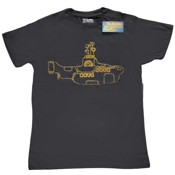 The Beatles 'Yellow Submarine Diamante' (Black) T-Shirt