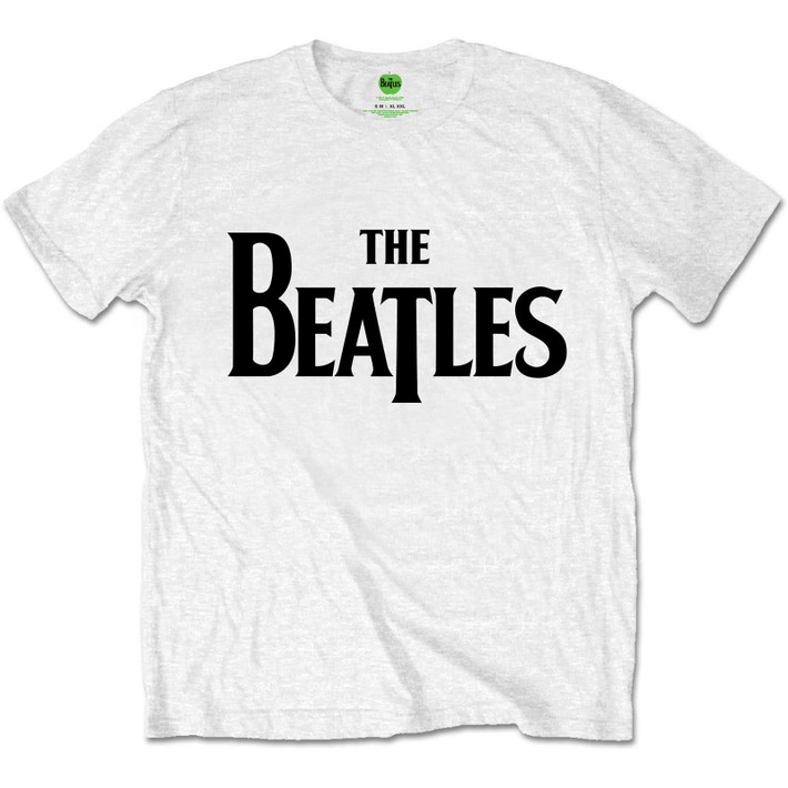 The Beatles 'Drop T Logo' (White) Kids T-Shirt