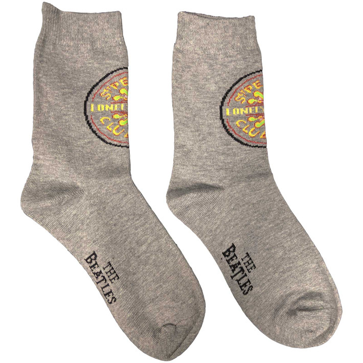 The Beatles 'Sgt Pepper' (Grey) Womens Socks (One Size = UK 4-7)