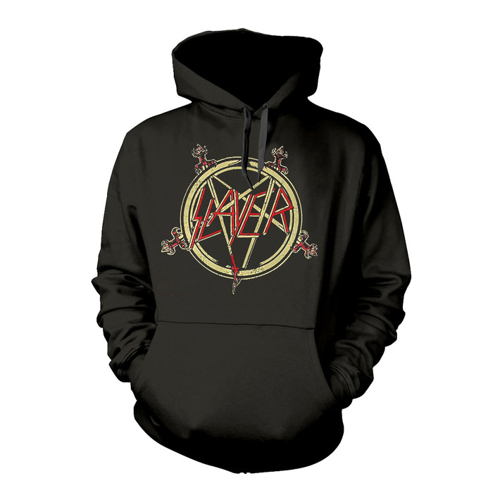 Slayer 'Pentagram' (Black) Pull Over Hoodie