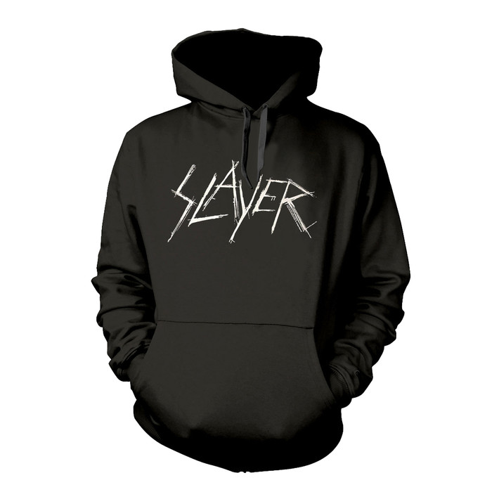 Slayer 'Scratchy Logo' (Black) Pull Over Hoodie