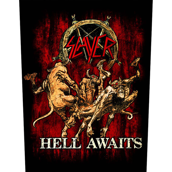 Slayer 'Hell Awaits' (Black) Back Patch