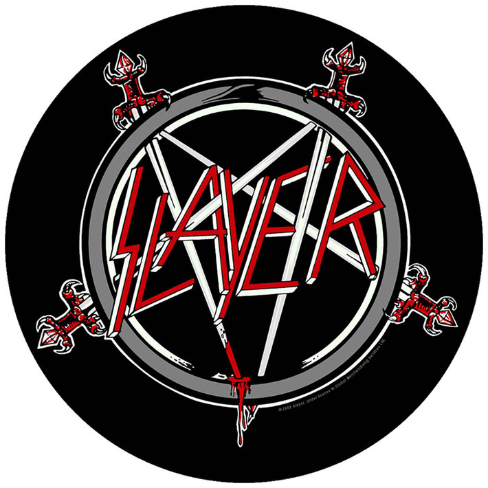 Slayer 'Pentagram' (Black) Back Patch