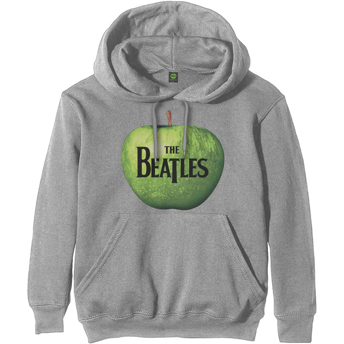 The Beatles 'Apple Logo' (Grey) Pull Over Hoodie