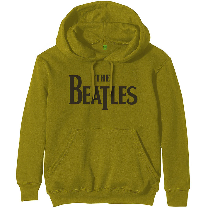 The Beatles 'Drop T Logo' (Green) Pull Over Hoodie