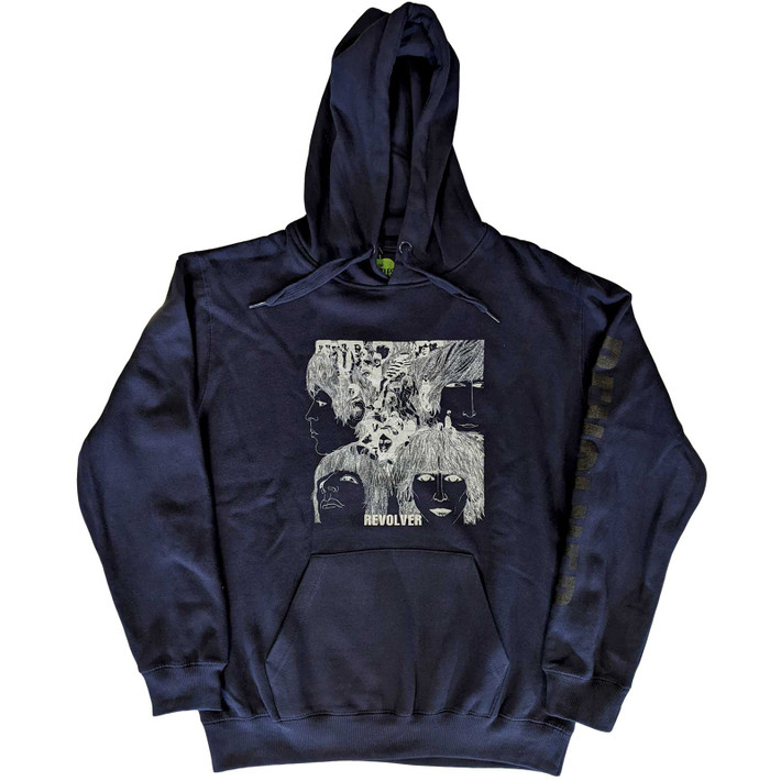 The Beatles 'Reverse Revolver' (Navy) Pull Over Hoodie