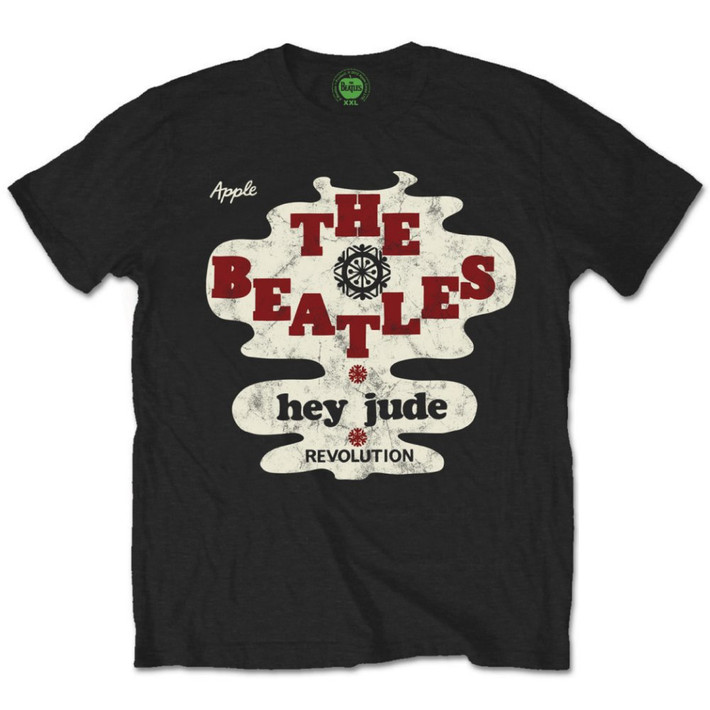 The Beatles 'Hey Jude/Revolution' (Black) T-Shirt