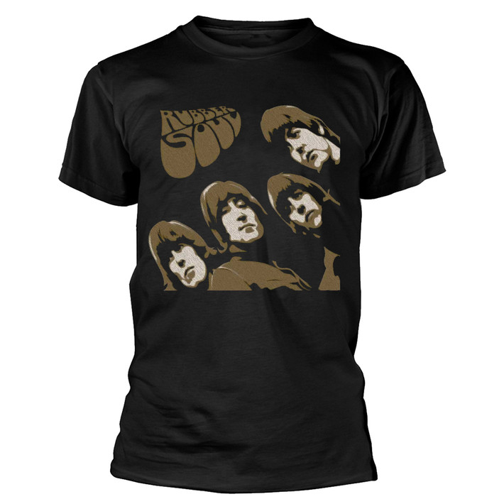 The Beatles 'Rubber Soul Sketch' (Black) T-Shirt