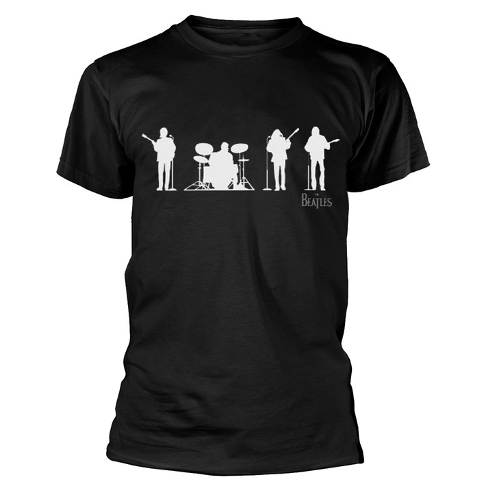 The Beatles 'Saville Row Line Up' (Black) T-Shirt