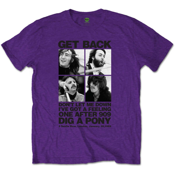 The Beatles '3 Savile Row' (Purple) T-Shirt